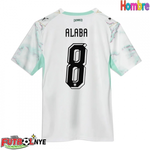 Camiseta Austria David Alaba #8 Visitante Equipación Mundial 2026 manga corta
